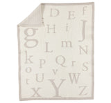 Cozychic ABC Blanket Stone/Cream