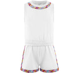 White Rainbow Gems Short Set