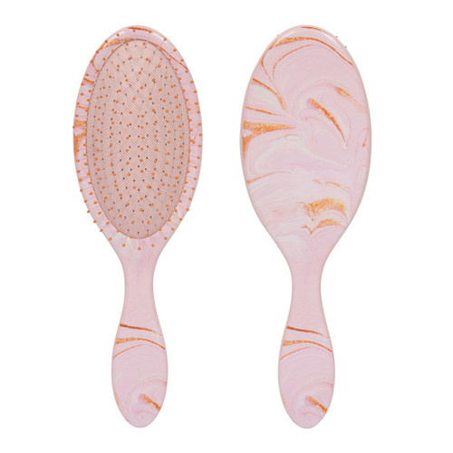 Wet-N-Dry Detangling Hair Brush Pink Pastel Marble