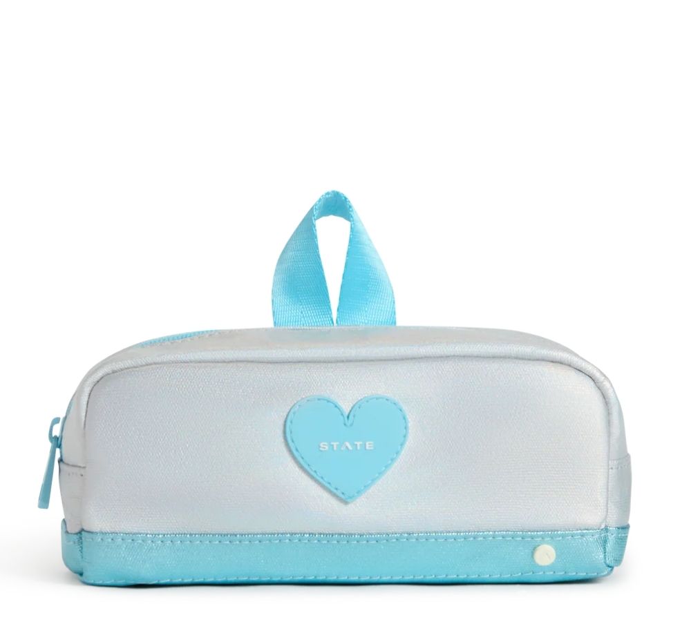 Clinton Pencil Case Blue Iridescent