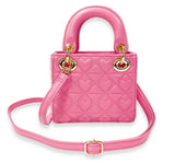 Heart Quilted Bag Fuchsia