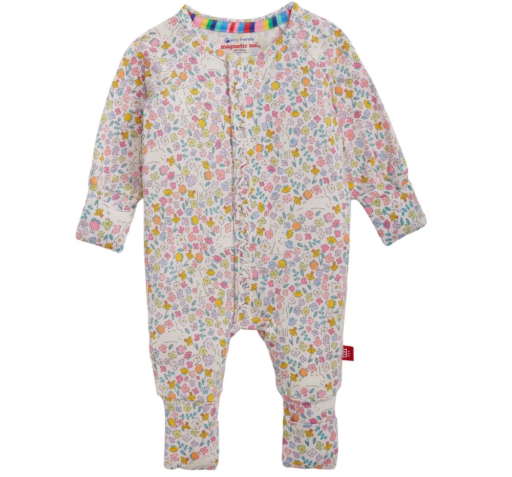 Bunny Blossom Magnetic Ruffle Footie