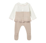 Conjunto Polaina Tricot Topo