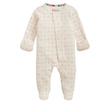 Heart & Bow Pointelle Magnetic Footie
