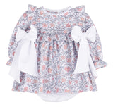 Miller Tate Ruffle Dress Blue