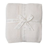 CC Cotton Tonal Plaid Throw Cream