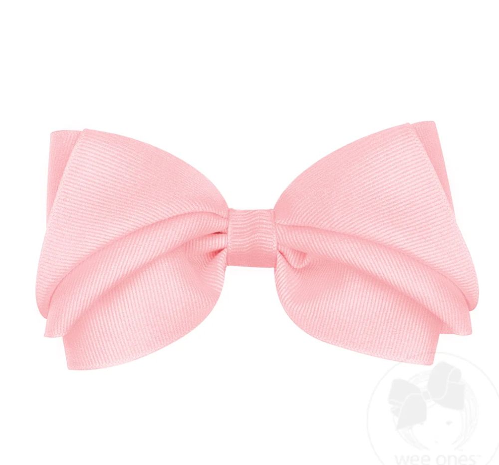 Mini Kng Org/Gg Overly Pleated Light Pink Bow