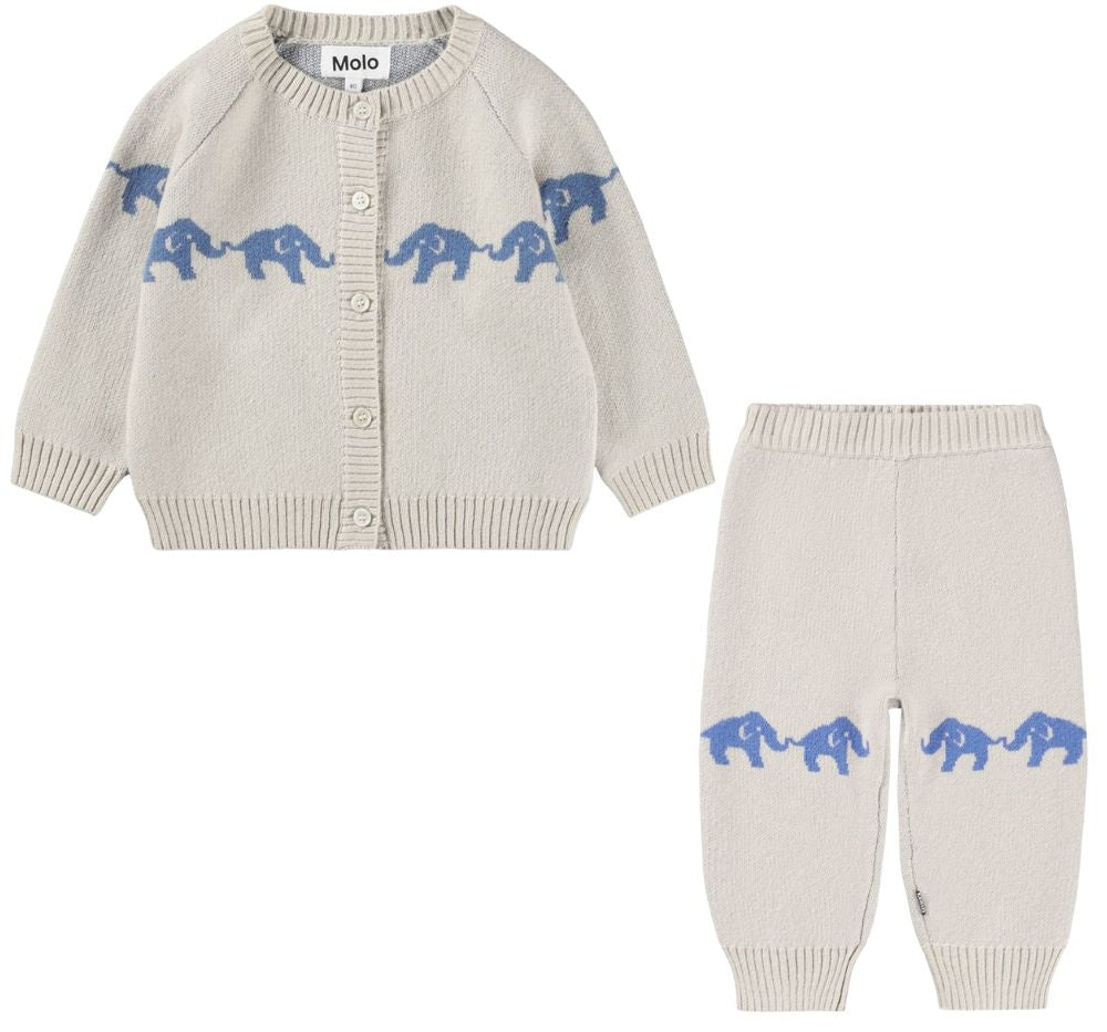 Cardigans & Soft Pants Blue Elephants