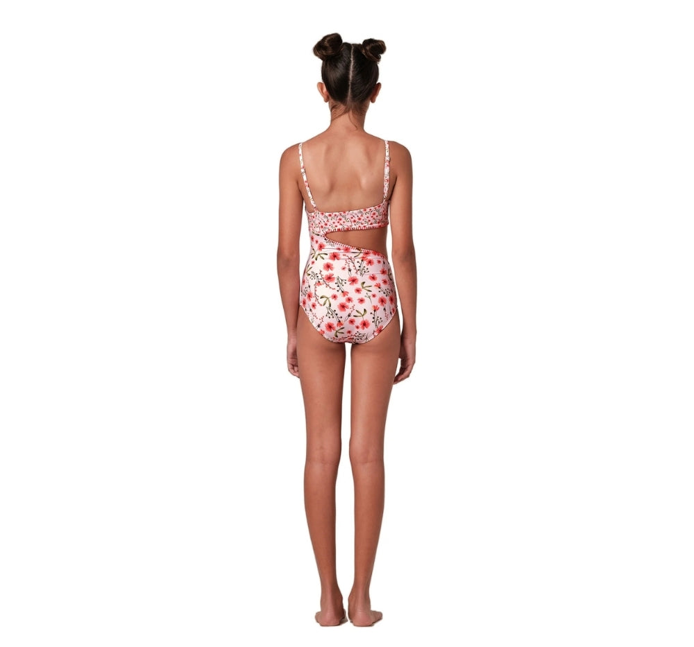 Traje de Baño Una Pieza de Flores