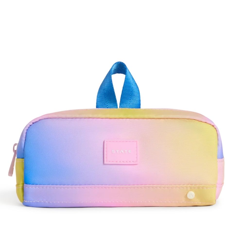 Clinton Pencil Case Blue-Pink -Yellow Gradient