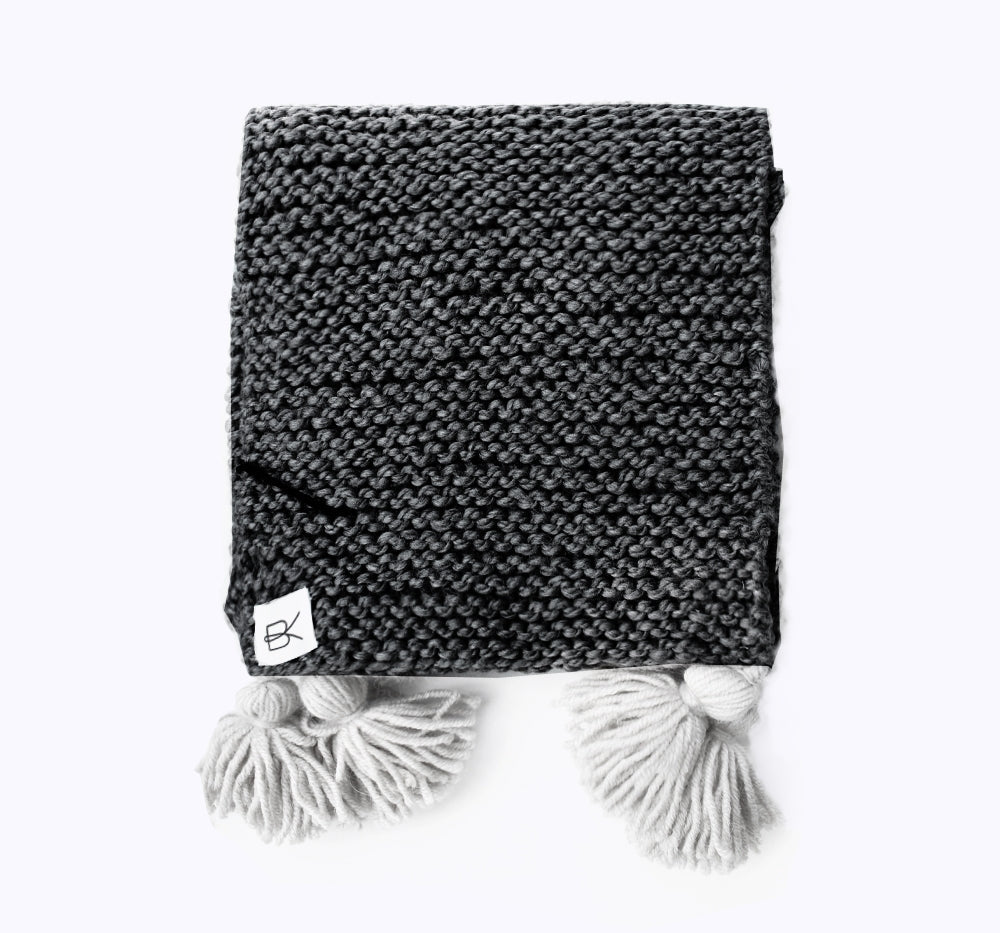 Bufanda Tassel - Binge Knitting