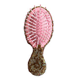 Small Crystak Hair Brush Gold