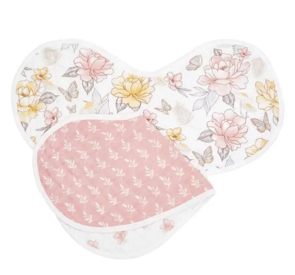 Organic Muslin Burpy Bibs Earthly 2 Pack