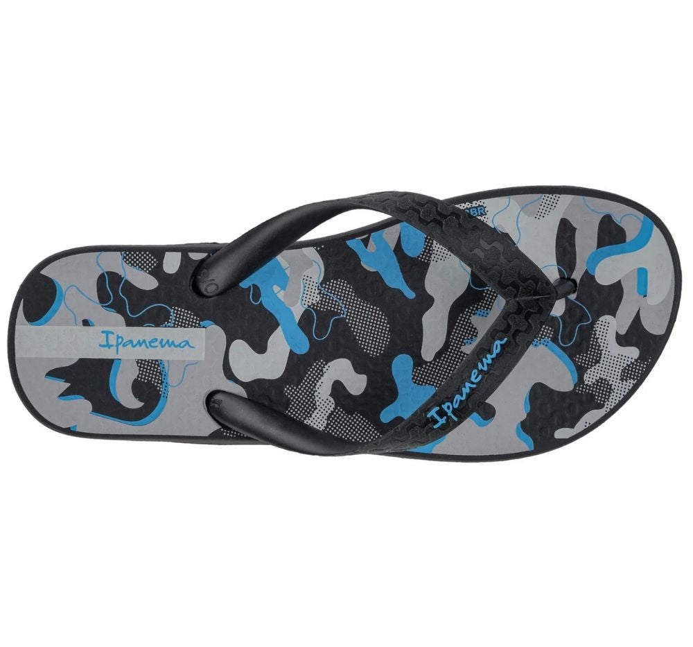 Chanclas Kids Black Grey Blue