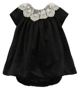 Deluxe Velvet Float Dress Black