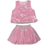 Pastel Sequin Bow Set Pink