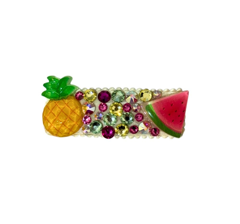 Crystals Snap Clip Pineapple-Watermelon