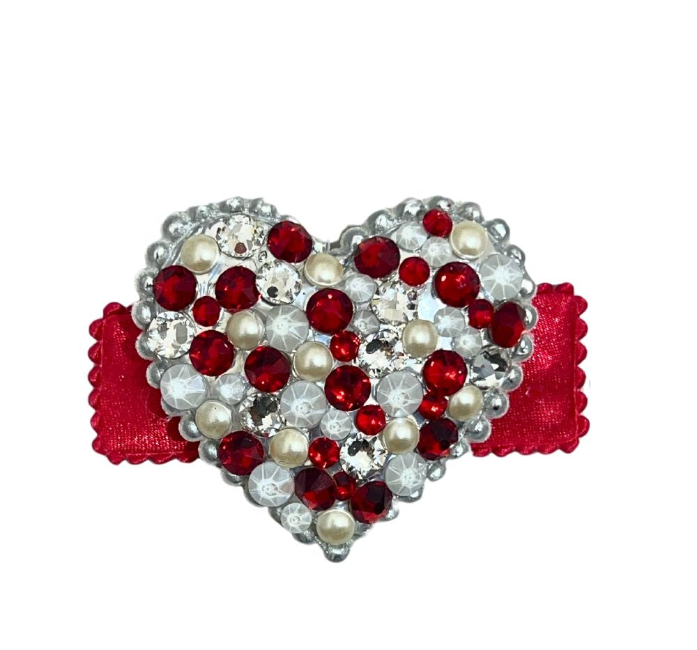 Crystallized Puffy Hearts Red/RWh