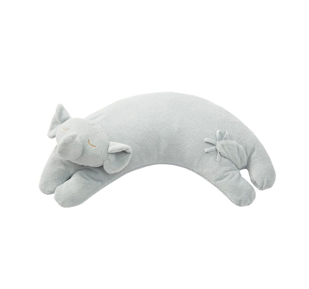 Grey Elephant Pillow