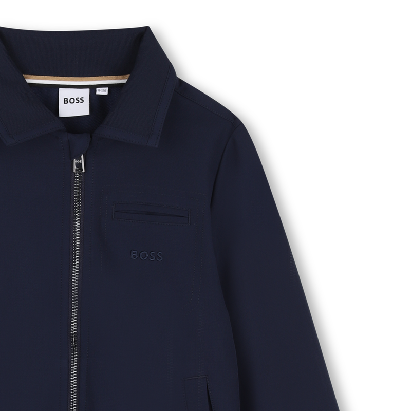 Zip Cardigan Jacket Navy