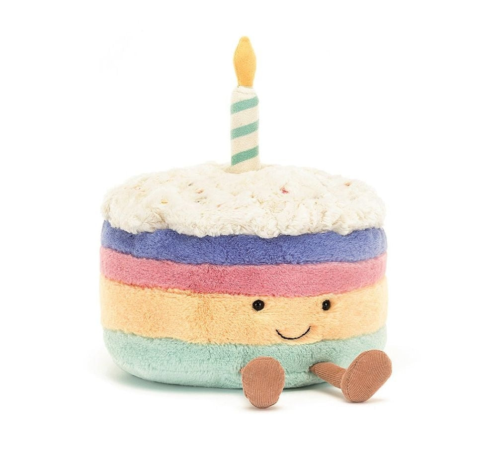 Amuseable Rainbow Birthday Cake