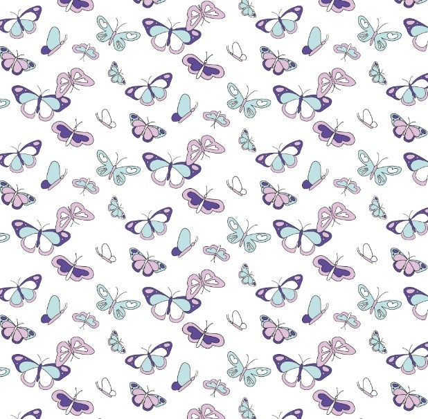 Zipper Footie estampado Mariposas