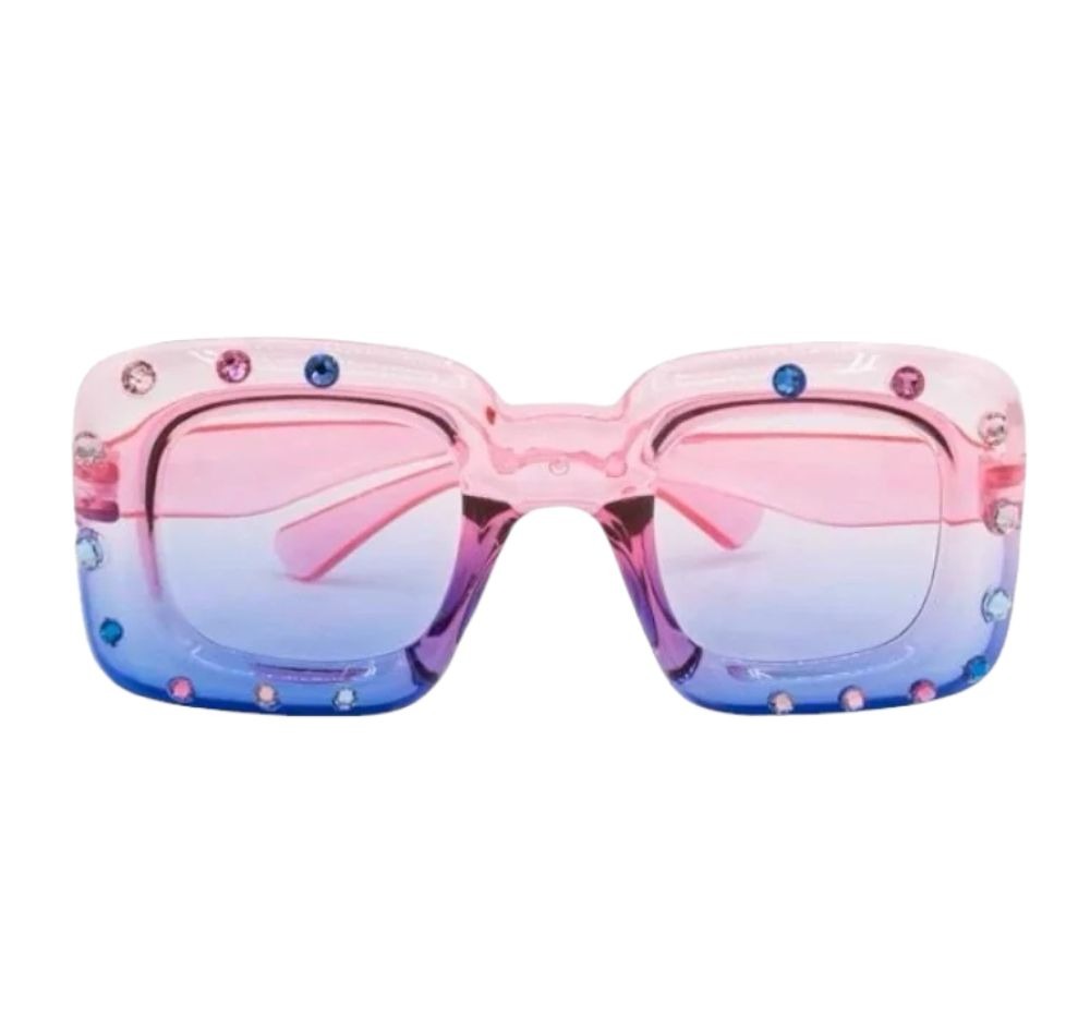 Crystallized Ombre Sunglasses Pink-BL