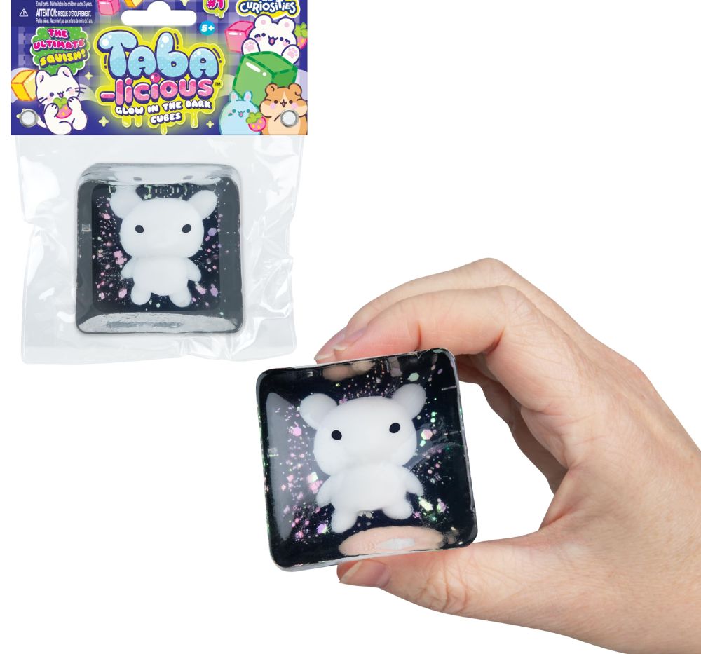 Taba-licious Glow in the Dark Cubes Pig White