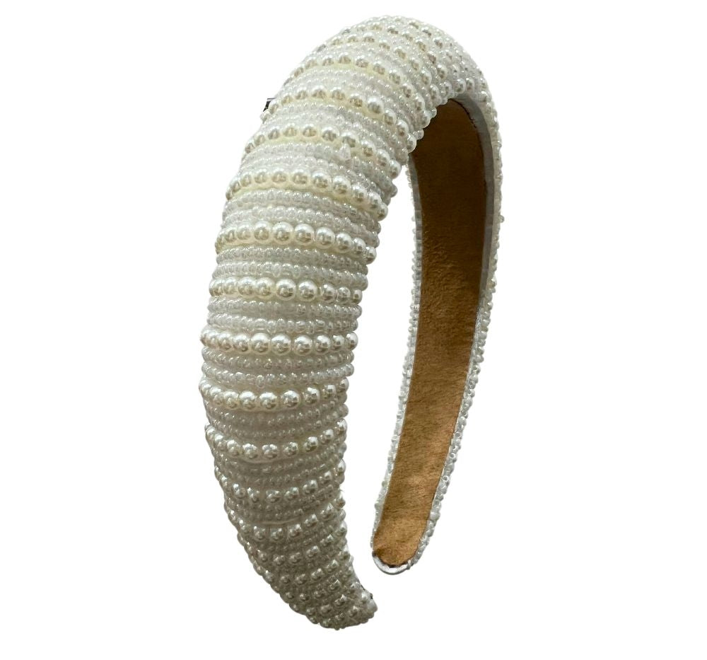 Pearl Headband White