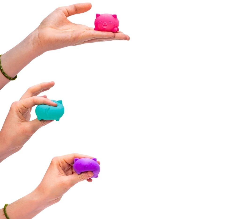 Teenie Cool Cat Nee Doh Purple-Aqua-Pink