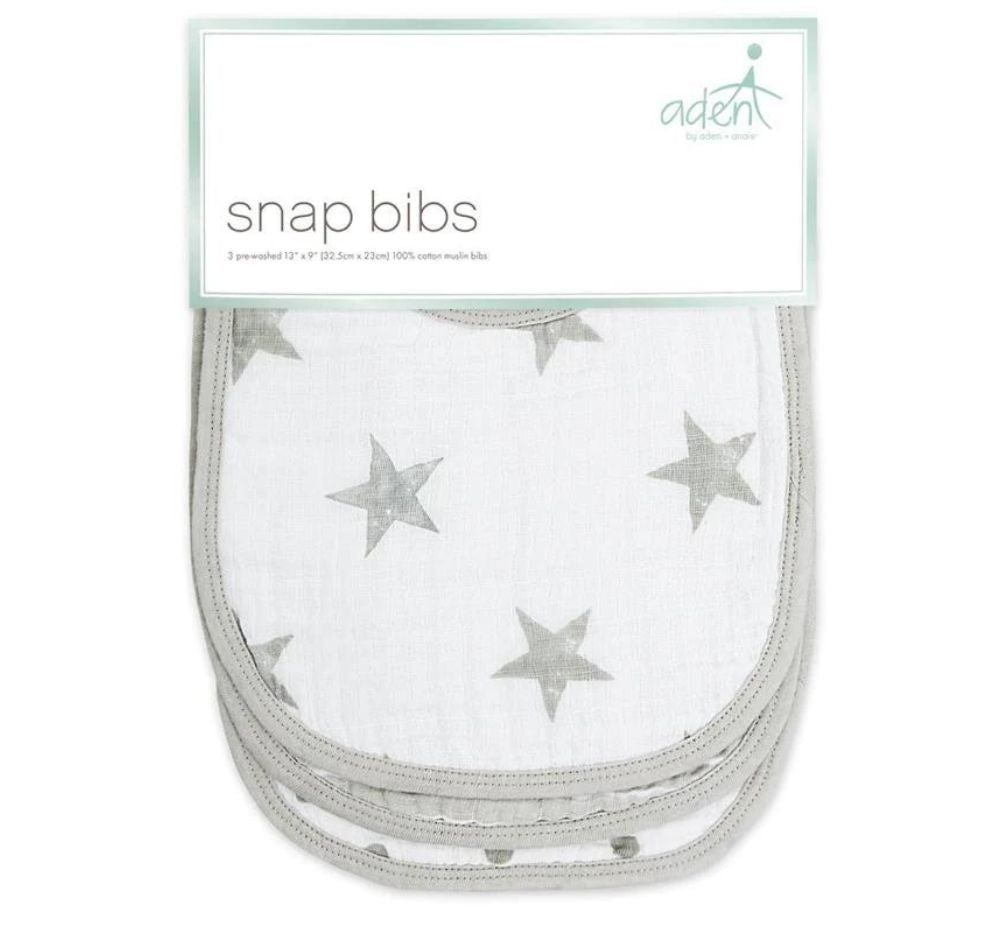 Dusty 3Pack Aden Snap Bibs