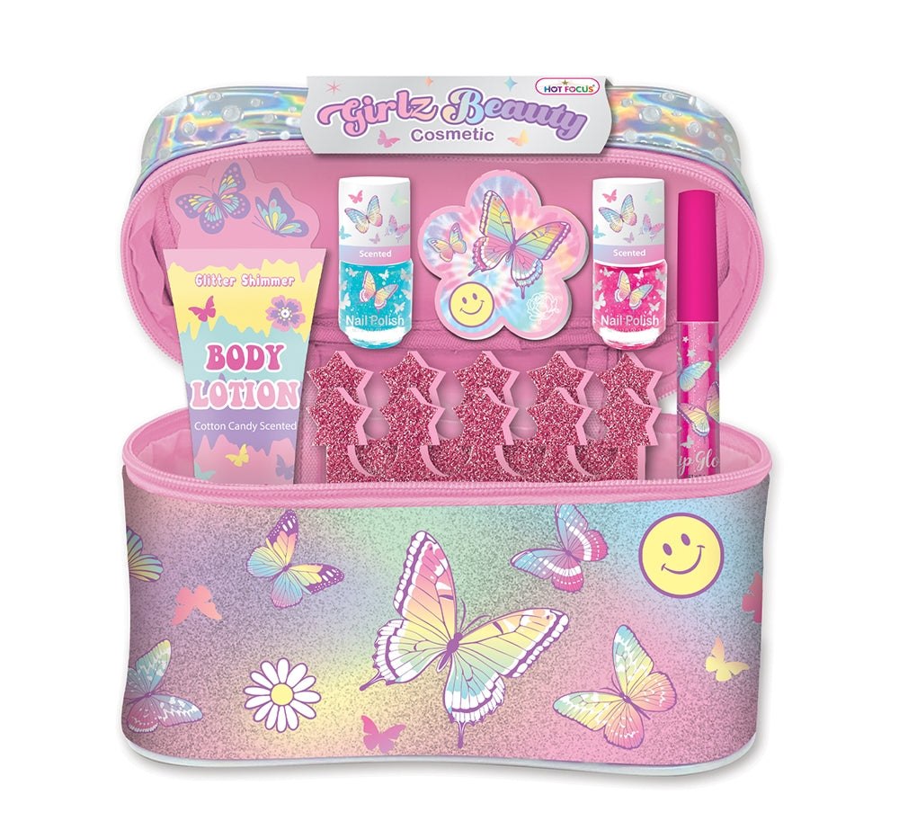Estuche De Cosmético Mariposa Tie Dye -Hot Focus