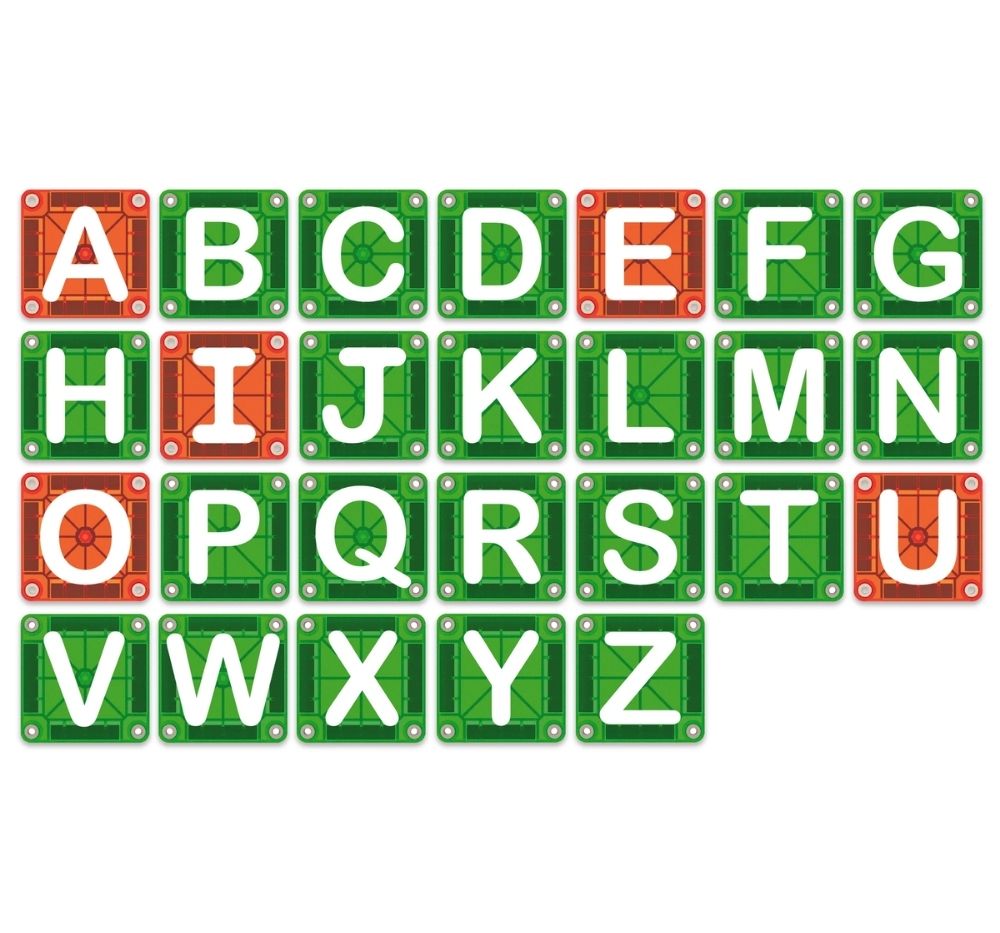 Magna Tiles Learn Letters