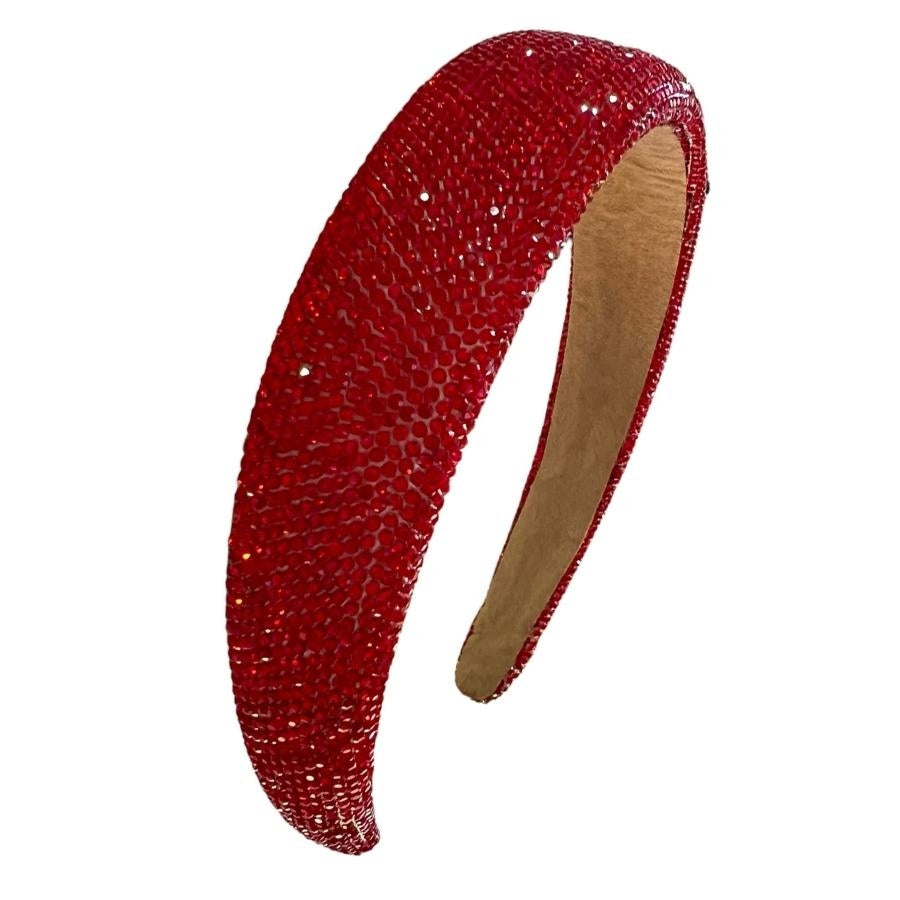 Fully Crystallized Headband Red