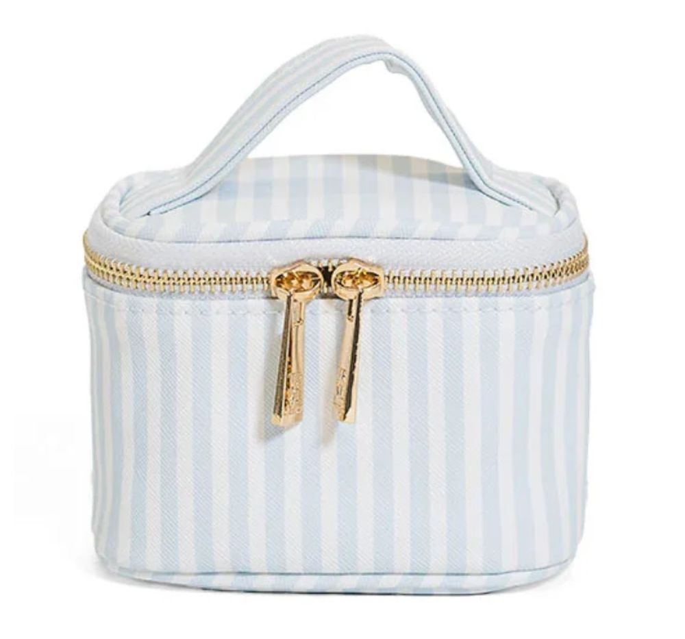 Stripe Blue Luxe Jewel Bag