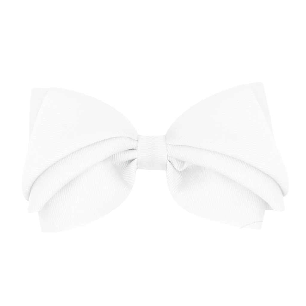 Mini King Pleated Gg White Bow