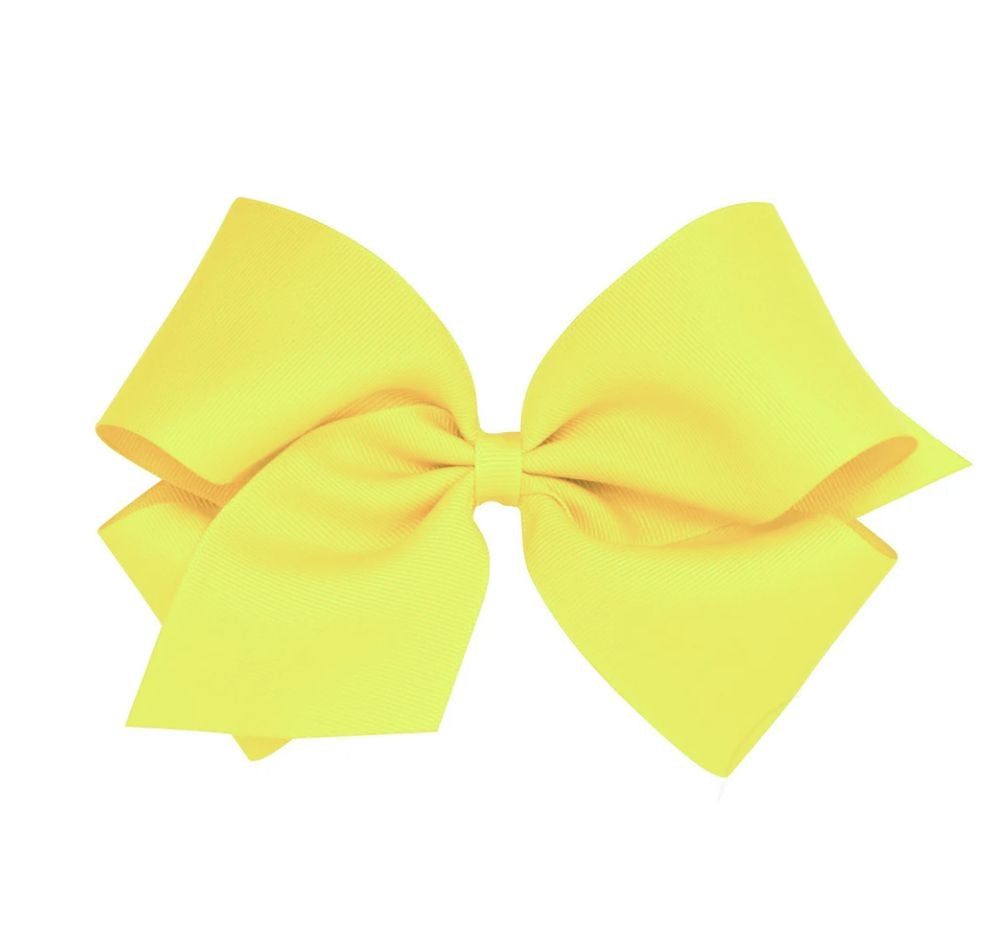 King Grosgrain Bow Little Yellow