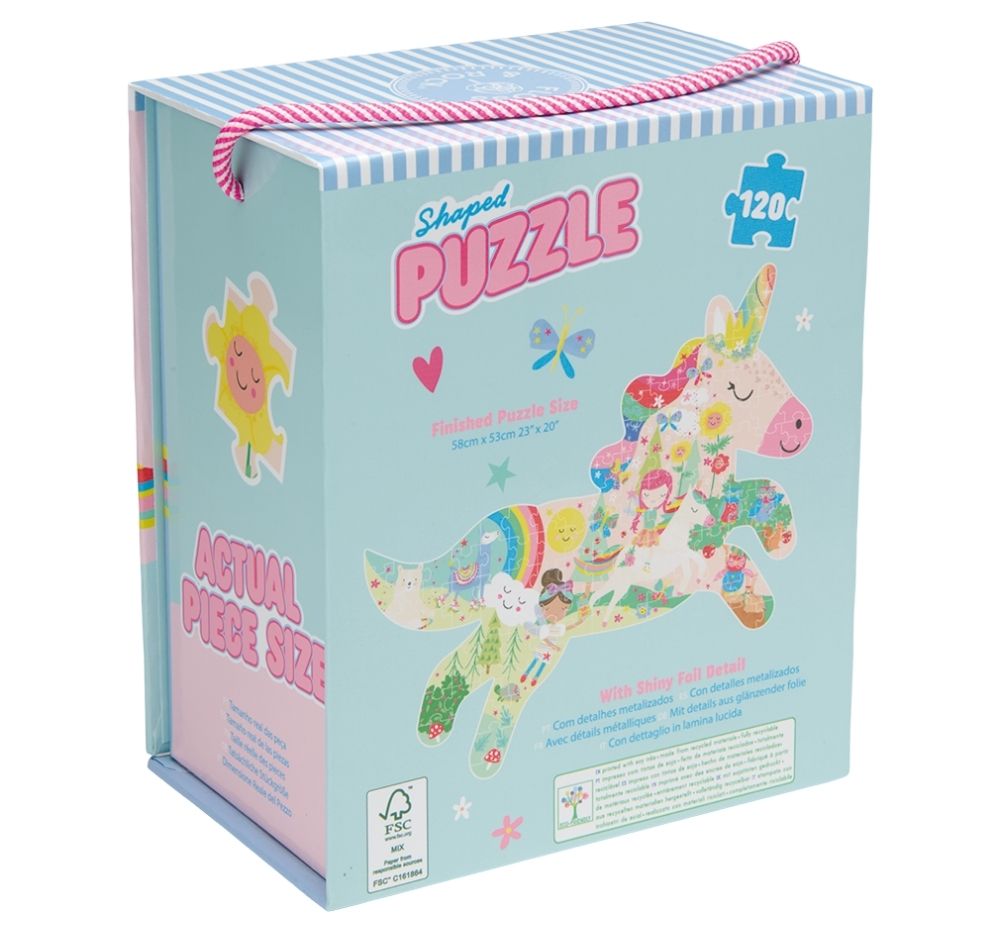 120 PC Shaped Puzzle Rainbow