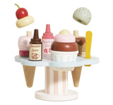 Wooden Ice Cream Stand & Accs.