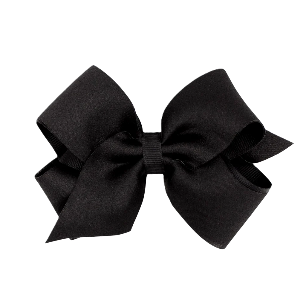 Med Satin/Gg Overlay Bow Black