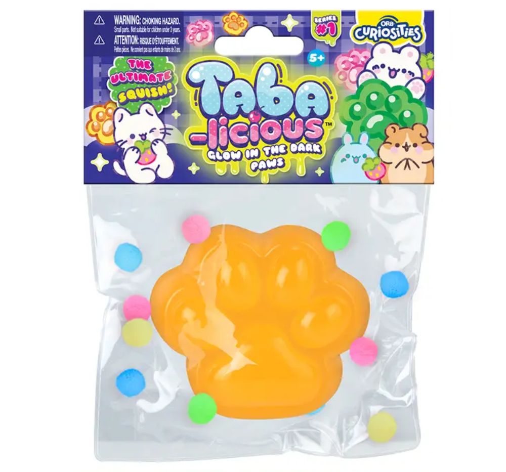 Taba-licious Glow in the Dark Paws Orange