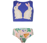 Pool Bikini Conejos Azul
