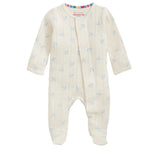 Airplanes Pointelle Magnetic Footie