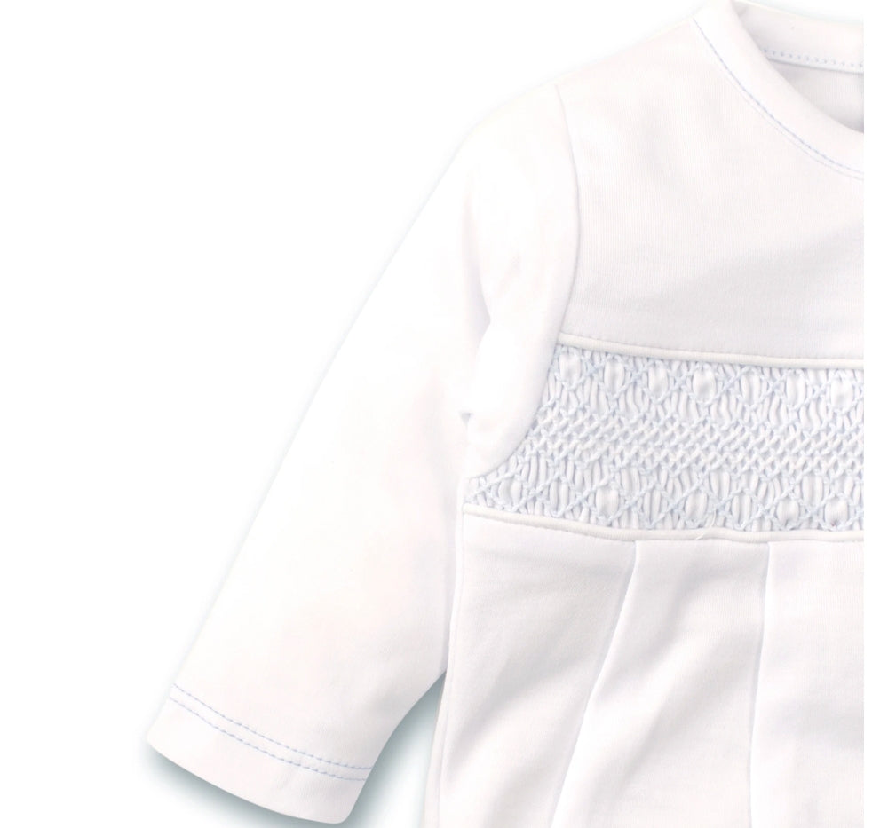 Footie W/ Hand SMK White/Lt Blue