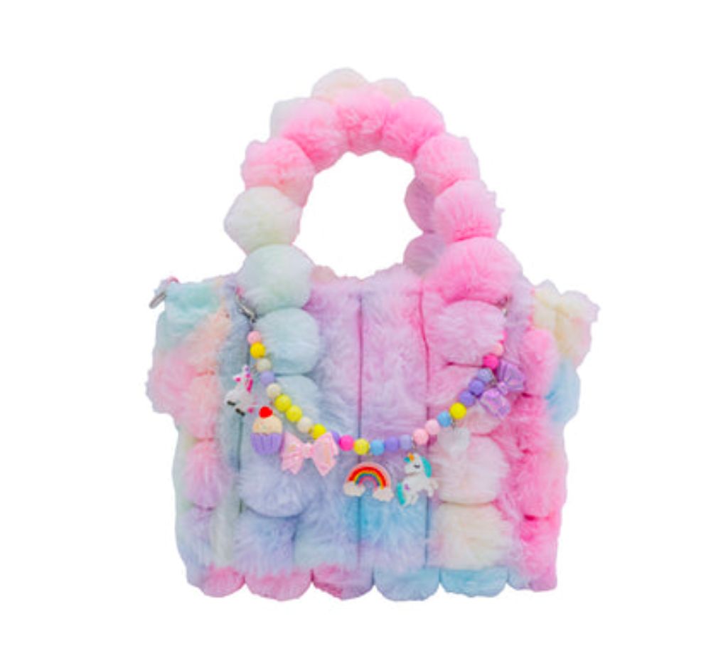 Faux Fur Totes Tie Dye