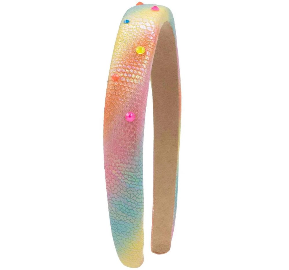 Thin Crystallized Galaxy Headband Neon