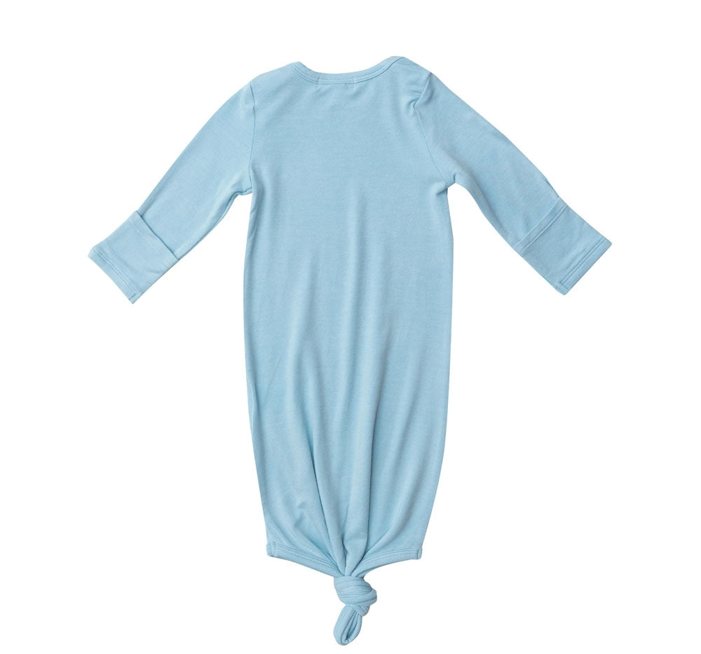 Crystal Blue/Blue Knotted Gown 0-3M