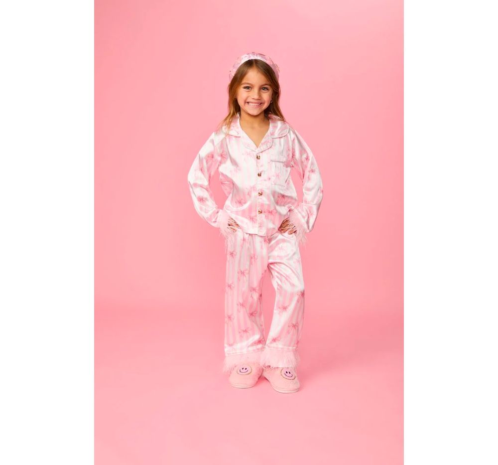 Bows Feather Silky Set