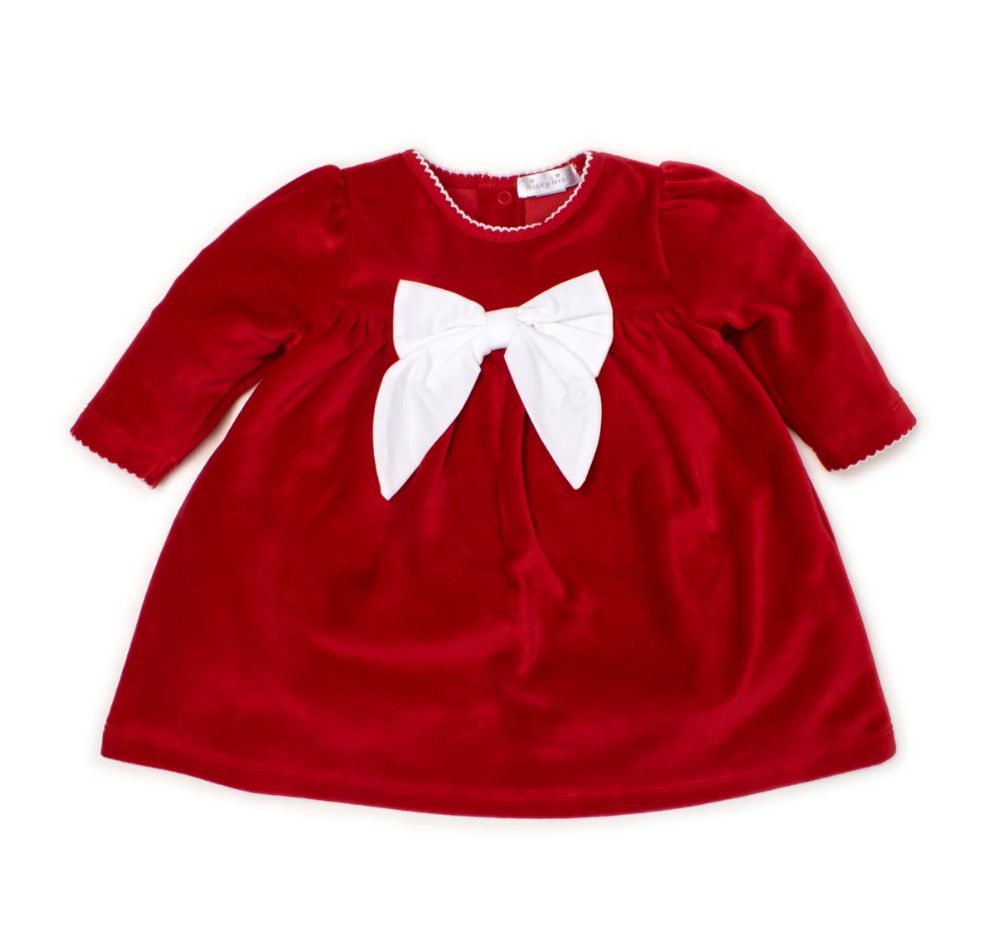 Velour Dress Red