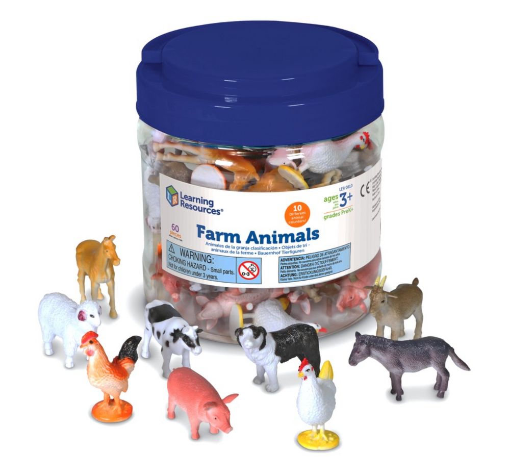 Farm Animal Counters 60PC